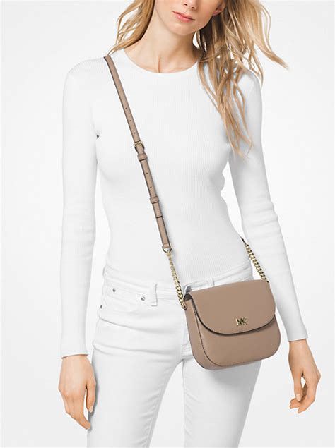 michael kors mott pebbled leather dome crossbody black|Michael Kors Mott Pebbled Leather Dome Crossbody .